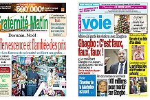 La CEDEAO et la nativité à la Une des journaux ivoiriens